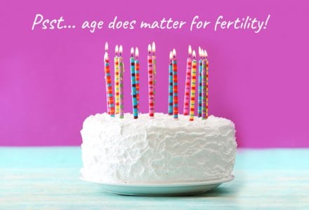 Birthday Cake | Age Matters for Fertility SMGWH