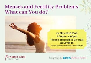 Menses and Fertility Problems Seminar, 24th November 2018